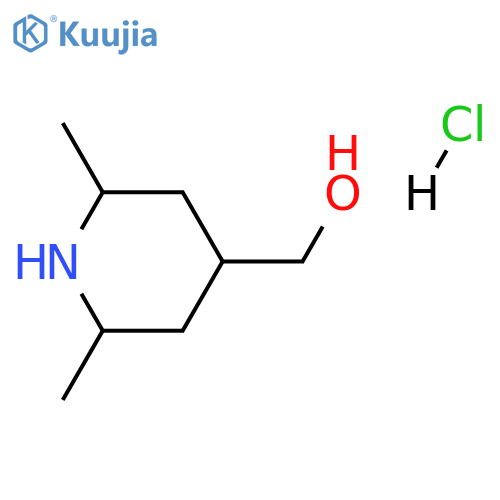 (2,6-dimethylpiperidin-4-yl)methanol hydrochloride structure