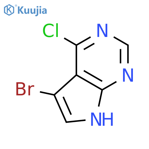 5-Bromo-4-chloro-7H-pyrrolo[2,3-d]pyrimidine structure