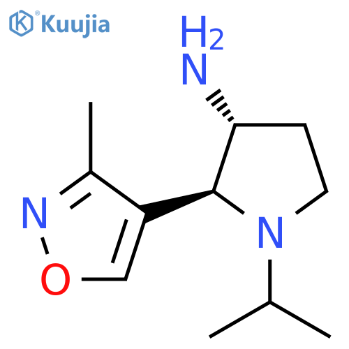 2-(3-Methyl-1,2-oxazol-4-yl)-1-(propan-2-yl)pyrrolidin-3-amine structure