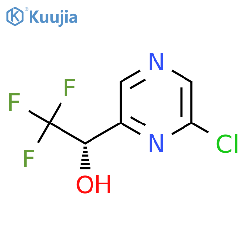 (1S)-1-(6-chloropyrazin-2-yl)-2,2,2-trifluoroethan-1-ol structure