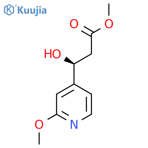methyl (3S)-3-hydroxy-3-(2-methoxypyridin-4-yl)propanoate structure