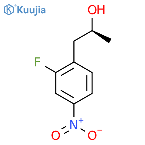 (2S)-1-(2-fluoro-4-nitrophenyl)propan-2-ol structure