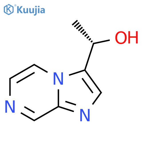 (1S)-1-{imidazo1,2-apyrazin-3-yl}ethan-1-ol structure