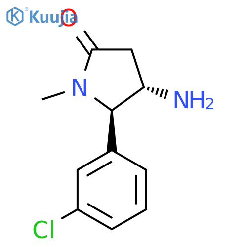 4-amino-5-(3-chlorophenyl)-1-methylpyrrolidin-2-one structure