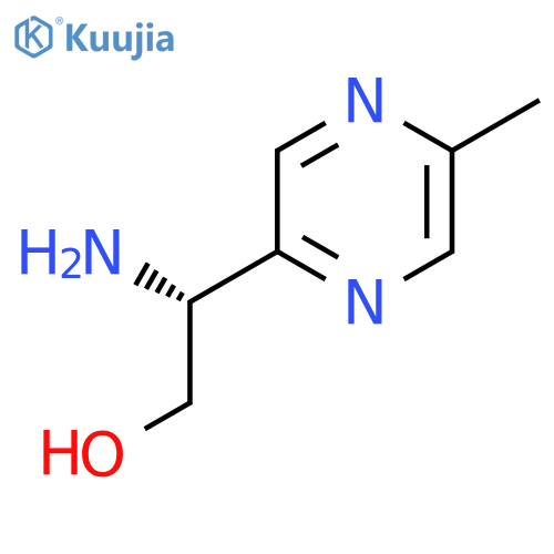 (2R)-2-amino-2-(5-methylpyrazin-2-yl)ethan-1-ol structure