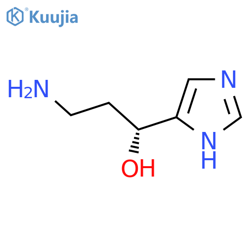 (1R)-3-amino-1-(1H-imidazol-5-yl)propan-1-ol structure