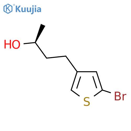 (2S)-4-(5-bromothiophen-3-yl)butan-2-ol structure