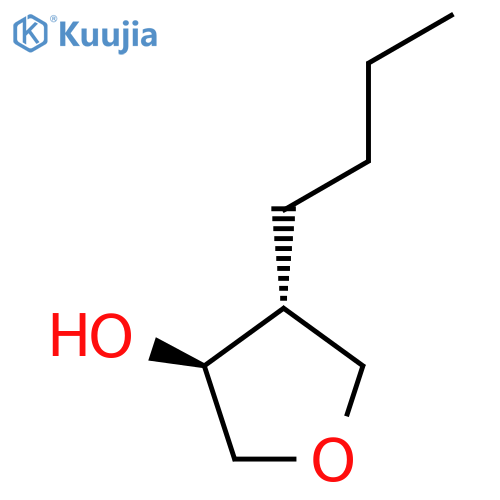 rac-(3R,4S)-4-butyloxolan-3-ol structure