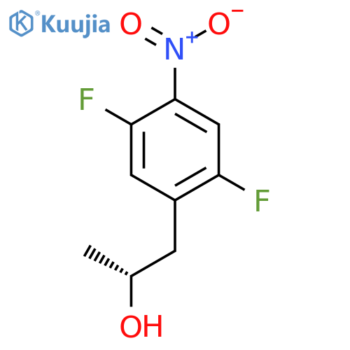 (2R)-1-(2,5-difluoro-4-nitrophenyl)propan-2-ol structure