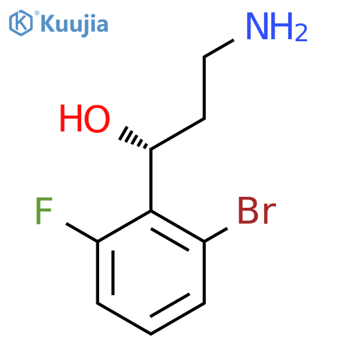 (1R)-3-amino-1-(2-bromo-6-fluorophenyl)propan-1-ol structure