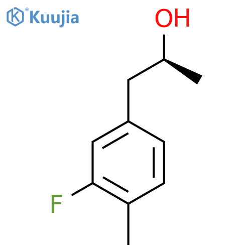 (2S)-1-(3-fluoro-4-methylphenyl)propan-2-ol structure