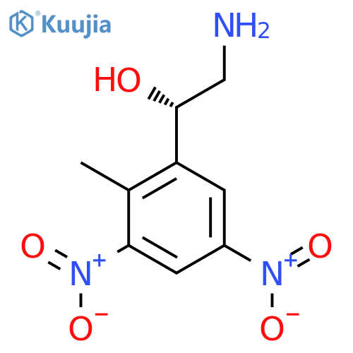 (1S)-2-amino-1-(2-methyl-3,5-dinitrophenyl)ethan-1-ol structure