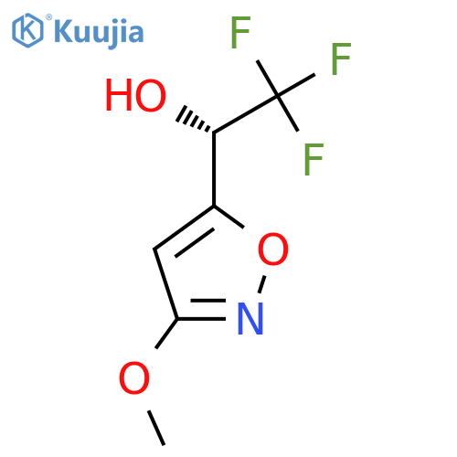 (1S)-2,2,2-trifluoro-1-(3-methoxy-1,2-oxazol-5-yl)ethan-1-ol structure