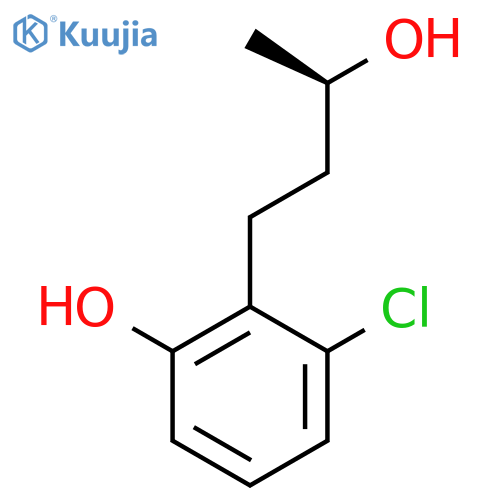 3-chloro-2-(3R)-3-hydroxybutylphenol structure