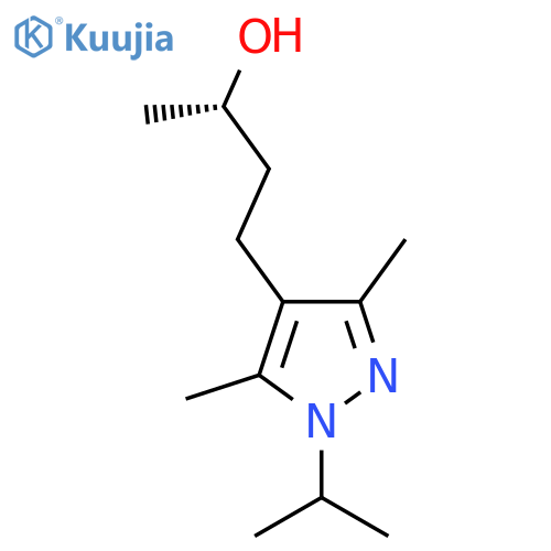 (2S)-4-3,5-dimethyl-1-(propan-2-yl)-1H-pyrazol-4-ylbutan-2-ol structure