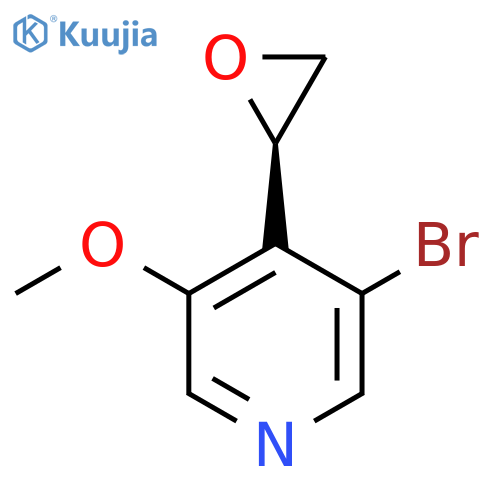 3-bromo-5-methoxy-4-(2R)-oxiran-2-ylpyridine structure