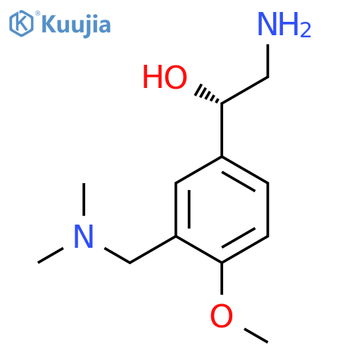 (1S)-2-amino-1-{3-(dimethylamino)methyl-4-methoxyphenyl}ethan-1-ol structure