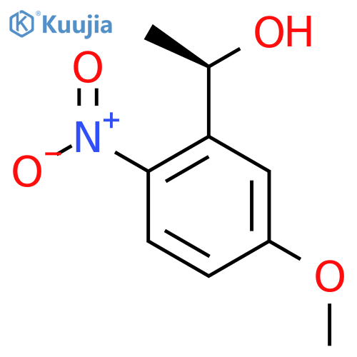 (1R)-1-(5-methoxy-2-nitrophenyl)ethan-1-ol structure