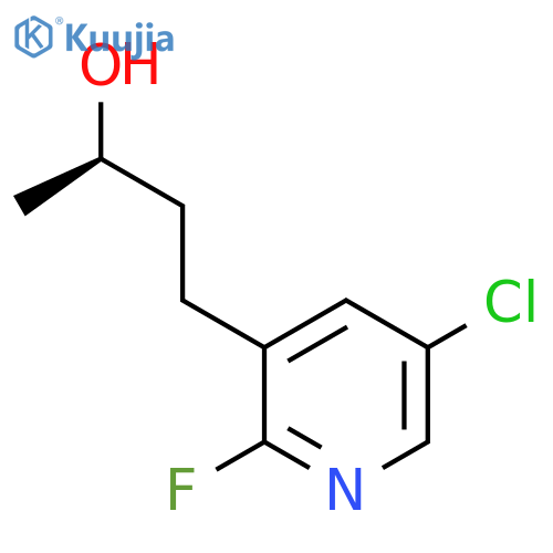 (2R)-4-(5-chloro-2-fluoropyridin-3-yl)butan-2-ol structure