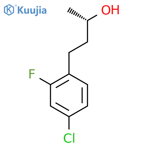 (2S)-4-(4-chloro-2-fluorophenyl)butan-2-ol structure