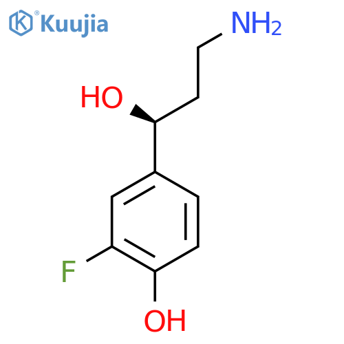 4-(1S)-3-amino-1-hydroxypropyl-2-fluorophenol structure