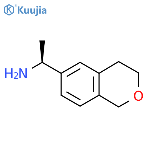 (1S)-1-(3,4-dihydro-1H-2-benzopyran-6-yl)ethan-1-amine structure