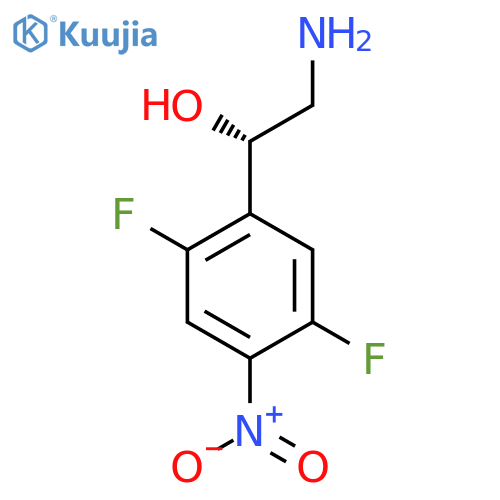 (1S)-2-amino-1-(2,5-difluoro-4-nitrophenyl)ethan-1-ol structure