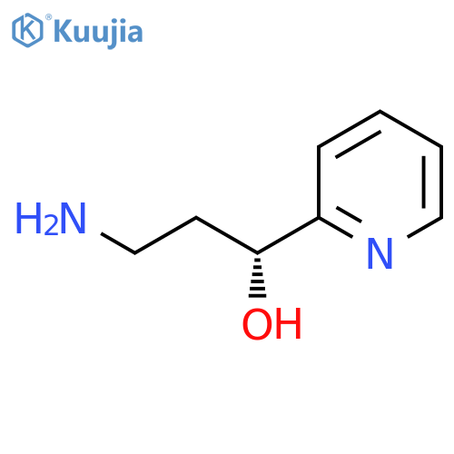 (1R)-3-amino-1-(pyridin-2-yl)propan-1-ol structure