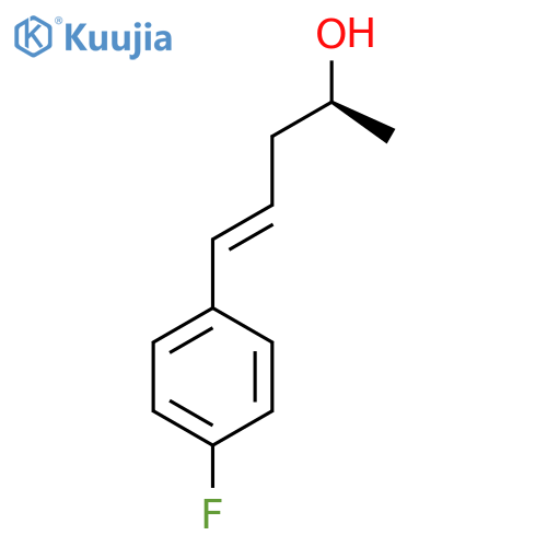 (2S)-5-(4-fluorophenyl)pent-4-en-2-ol structure