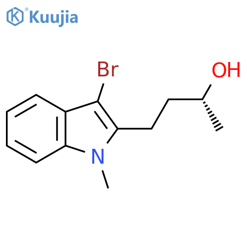 (2R)-4-(3-bromo-1-methyl-1H-indol-2-yl)butan-2-ol structure