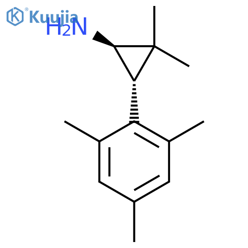 (1R,3S)-2,2-Dimethyl-3-(2,4,6-trimethylphenyl)cyclopropanamine structure
