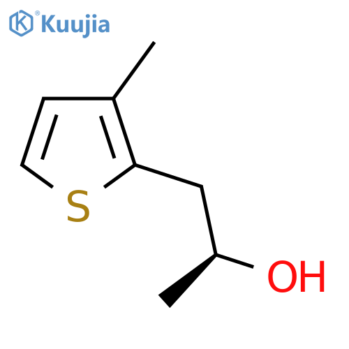 (2S)-1-(3-methylthiophen-2-yl)propan-2-ol structure