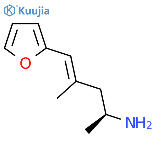 (2S)-5-(furan-2-yl)-4-methylpent-4-en-2-amine structure