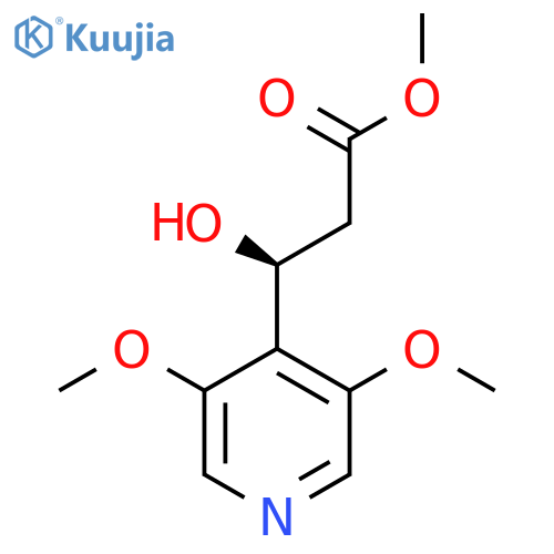 methyl (3S)-3-(3,5-dimethoxypyridin-4-yl)-3-hydroxypropanoate structure