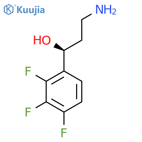 (1S)-3-amino-1-(2,3,4-trifluorophenyl)propan-1-ol structure