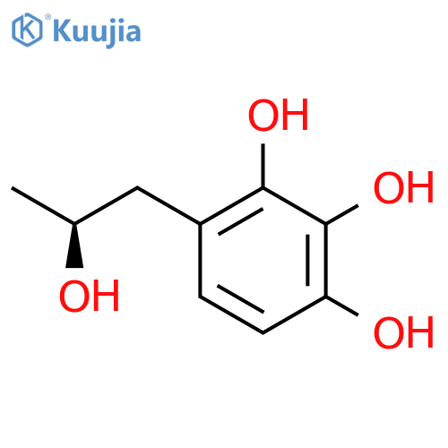 4-(2S)-2-hydroxypropylbenzene-1,2,3-triol structure