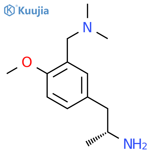(2R)-1-{3-(dimethylamino)methyl-4-methoxyphenyl}propan-2-amine structure