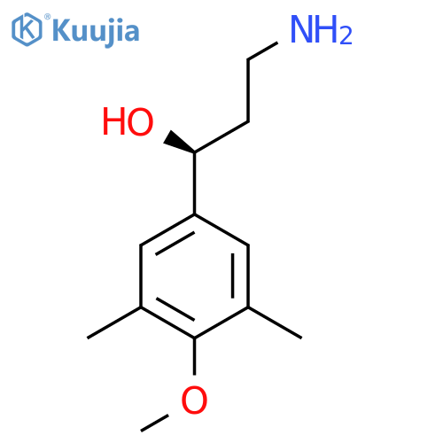 (1S)-3-amino-1-(4-methoxy-3,5-dimethylphenyl)propan-1-ol structure