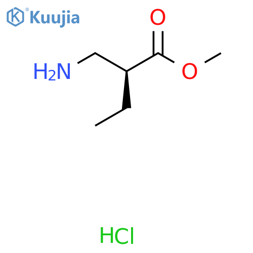 methyl (2S)-2-(aminomethyl)butanoate hydrochloride structure