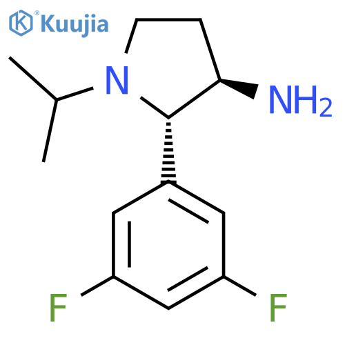 2-(3,5-difluorophenyl)-1-(propan-2-yl)pyrrolidin-3-amine structure