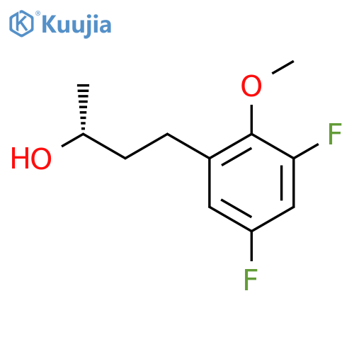 (2R)-4-(3,5-difluoro-2-methoxyphenyl)butan-2-ol structure