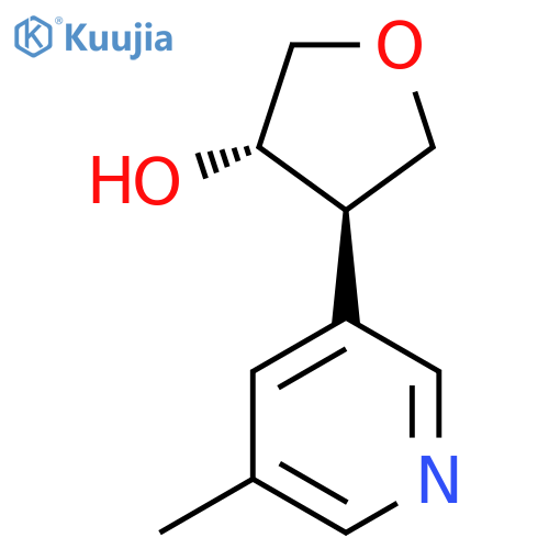 rac-(3R,4S)-4-(5-methylpyridin-3-yl)oxolan-3-ol structure