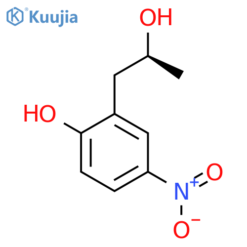 2-(2S)-2-hydroxypropyl-4-nitrophenol structure