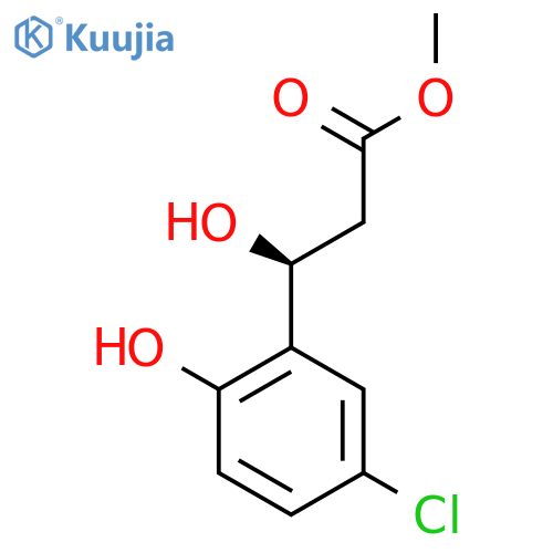 methyl (3S)-3-(5-chloro-2-hydroxyphenyl)-3-hydroxypropanoate structure