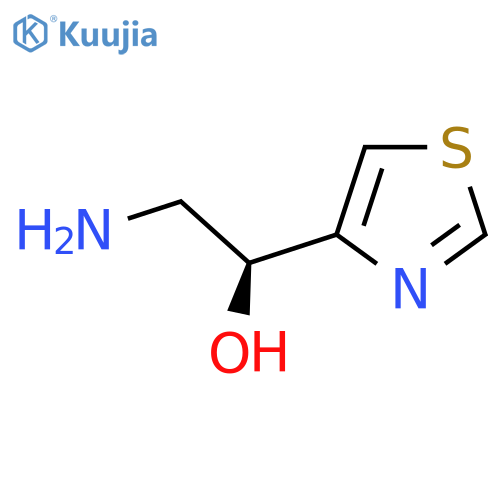 (1S)-2-amino-1-(1,3-thiazol-4-yl)ethan-1-ol structure