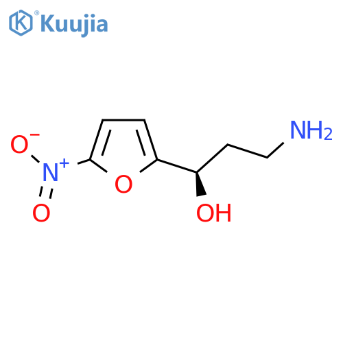 (1R)-3-amino-1-(5-nitrofuran-2-yl)propan-1-ol structure