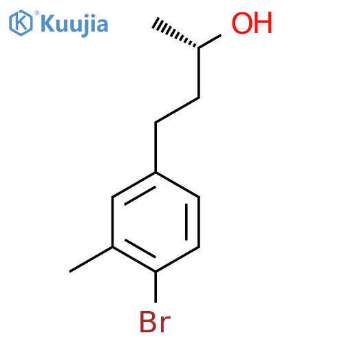(2S)-4-(4-bromo-3-methylphenyl)butan-2-ol structure