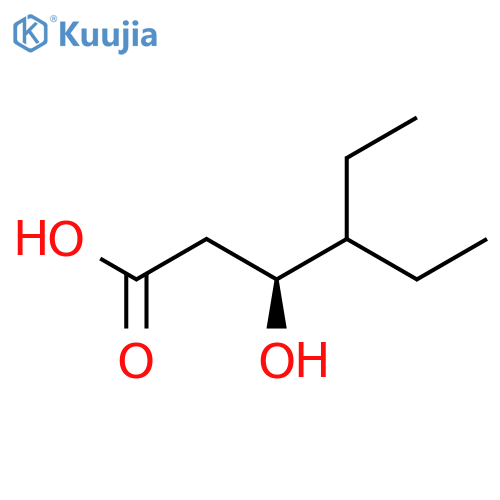 (3S)-4-ethyl-3-hydroxyhexanoic acid structure