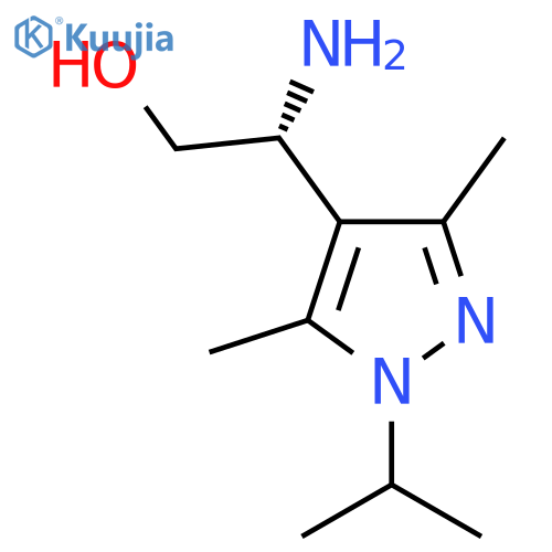 (2R)-2-amino-2-[3,5-dimethyl-1-(propan-2-yl)-1H-pyrazol-4-yl]ethan-1-ol structure