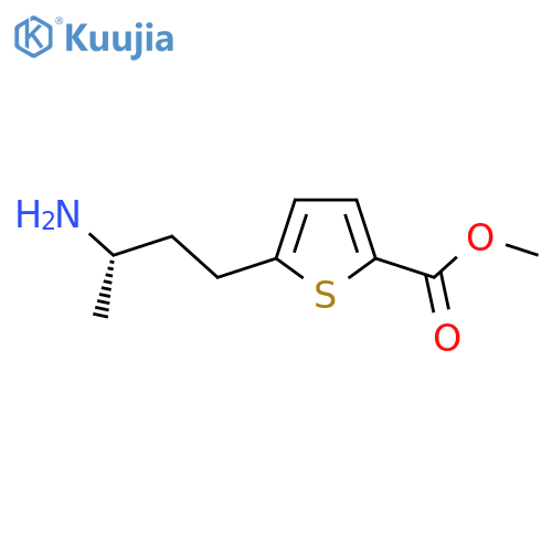 methyl 5-(3S)-3-aminobutylthiophene-2-carboxylate structure